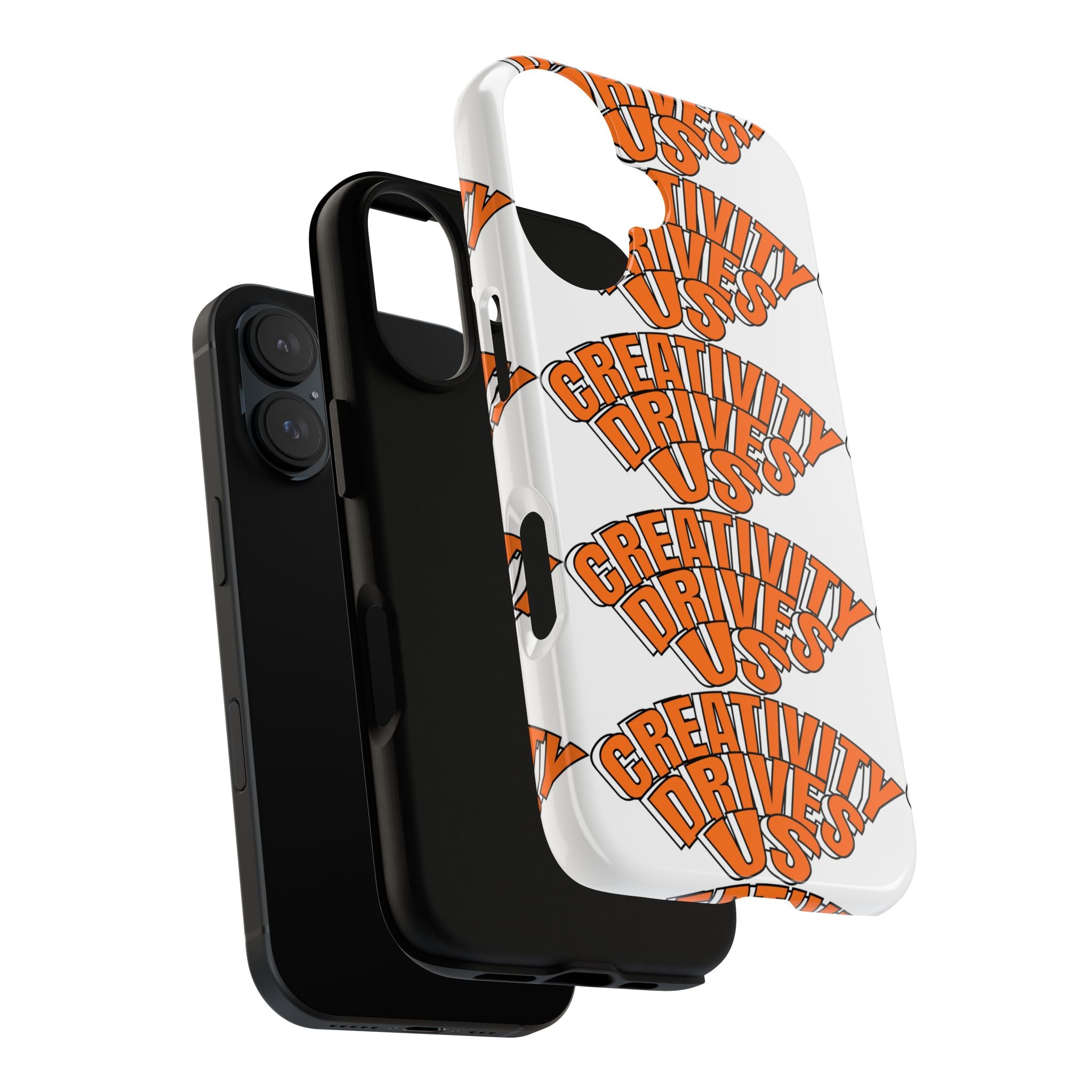 Creativity Drives Us Phone Case, Bold Design for Creative Souls, Gift for Artists, Customizable Accessories, Unique Phone Cover