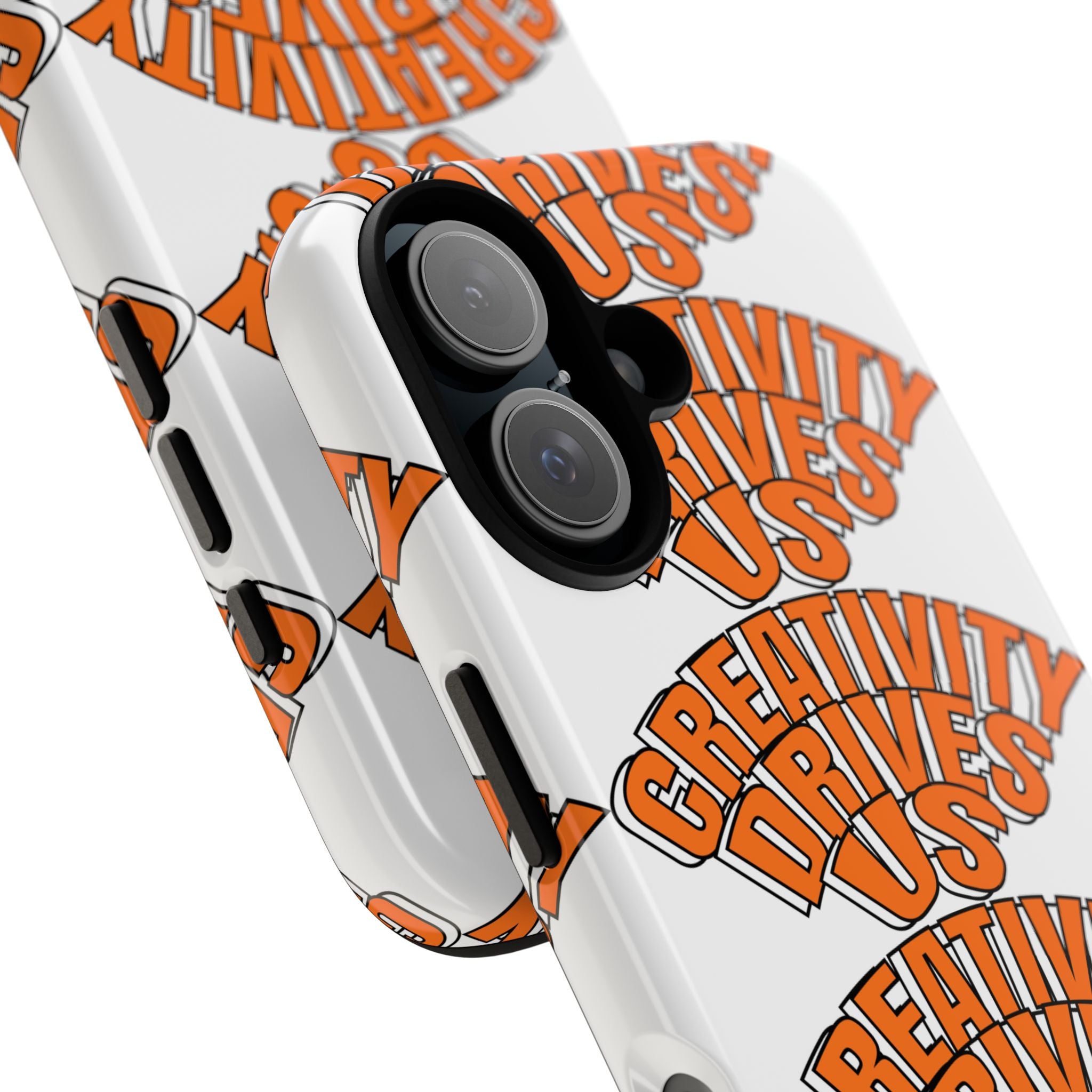 Creativity Drives Us Phone Case, Bold Design for Creative Souls, Gift for Artists, Customizable Accessories, Unique Phone Cover