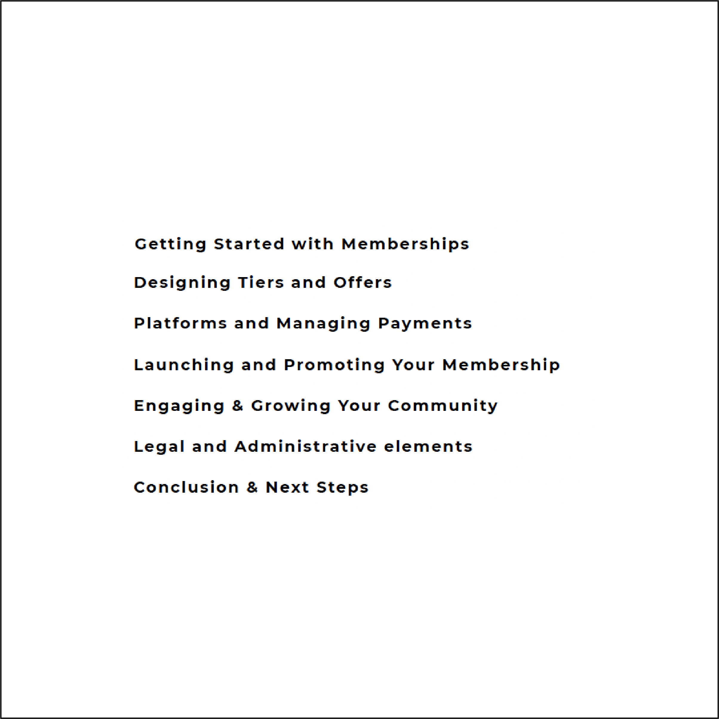 Memberships & Subscriptions Guide