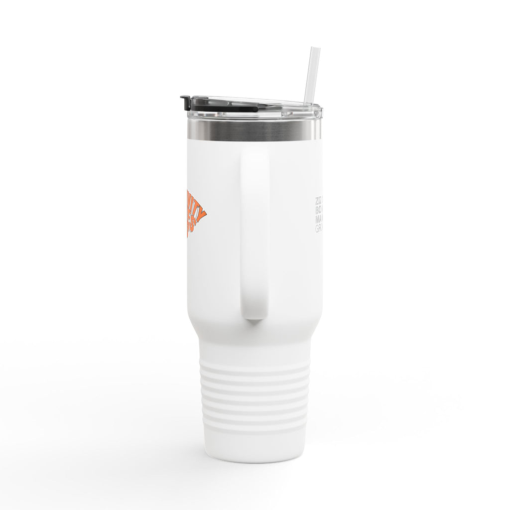 Creativity Drives Us Insulated Travel Mug, 40oz - Perfect for Adventurers, Coffee Lovers, and Gifting, Motivational Drinkware, Unique Travel Cup
