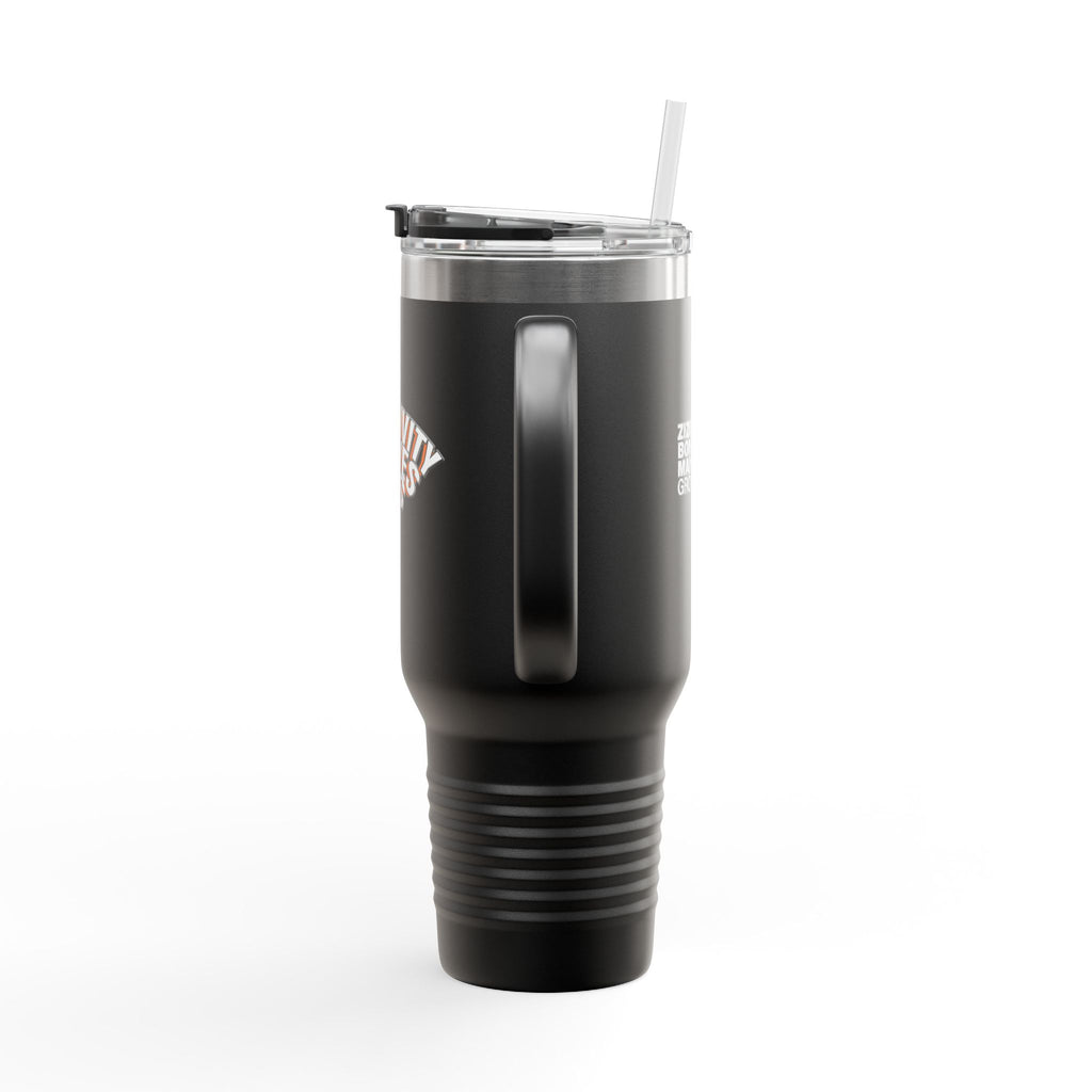 Creativity Drives Us Insulated Travel Mug, 40oz - Perfect for Adventurers, Coffee Lovers, and Gifting, Motivational Drinkware, Unique Travel Cup