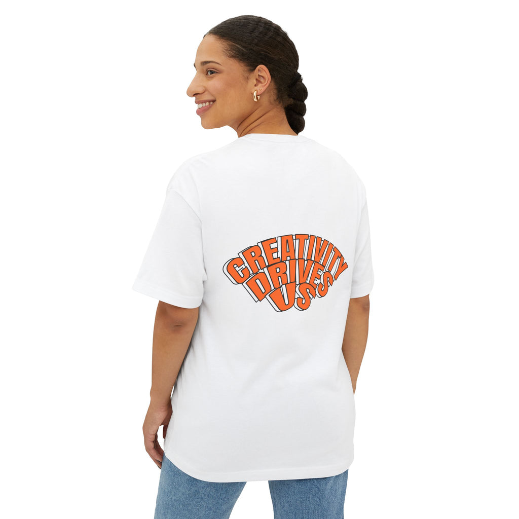 Creativity Drives Us Unisex Oversized Boxy Tee